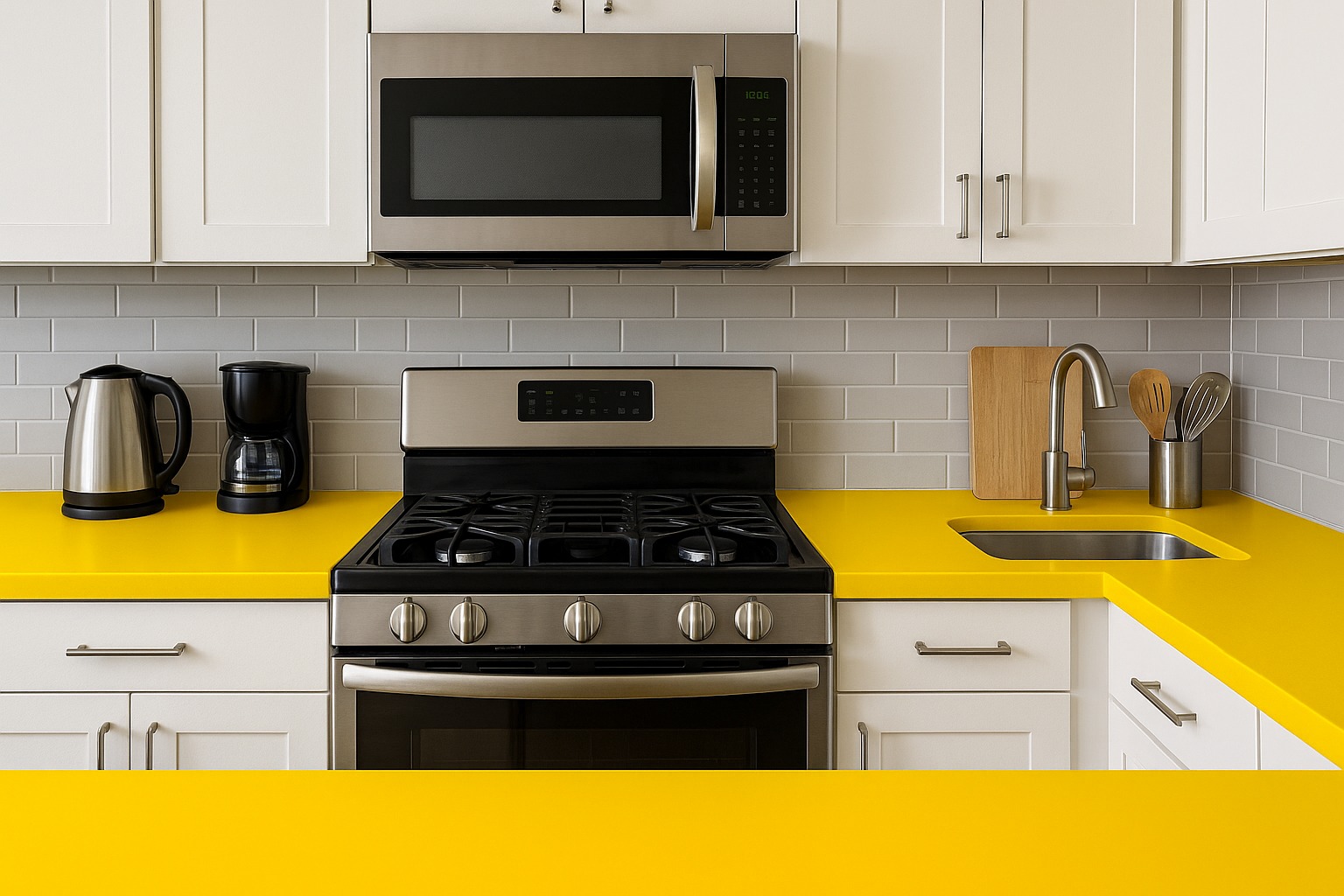 Saffron Yellow · Statement Kitchen