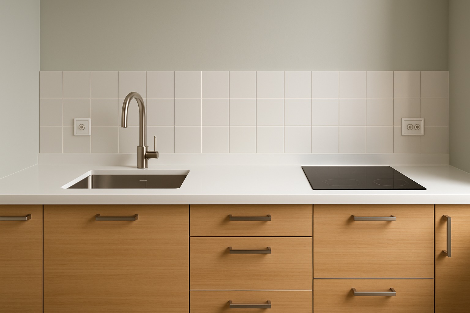 Pure White · Minimal Kitchen