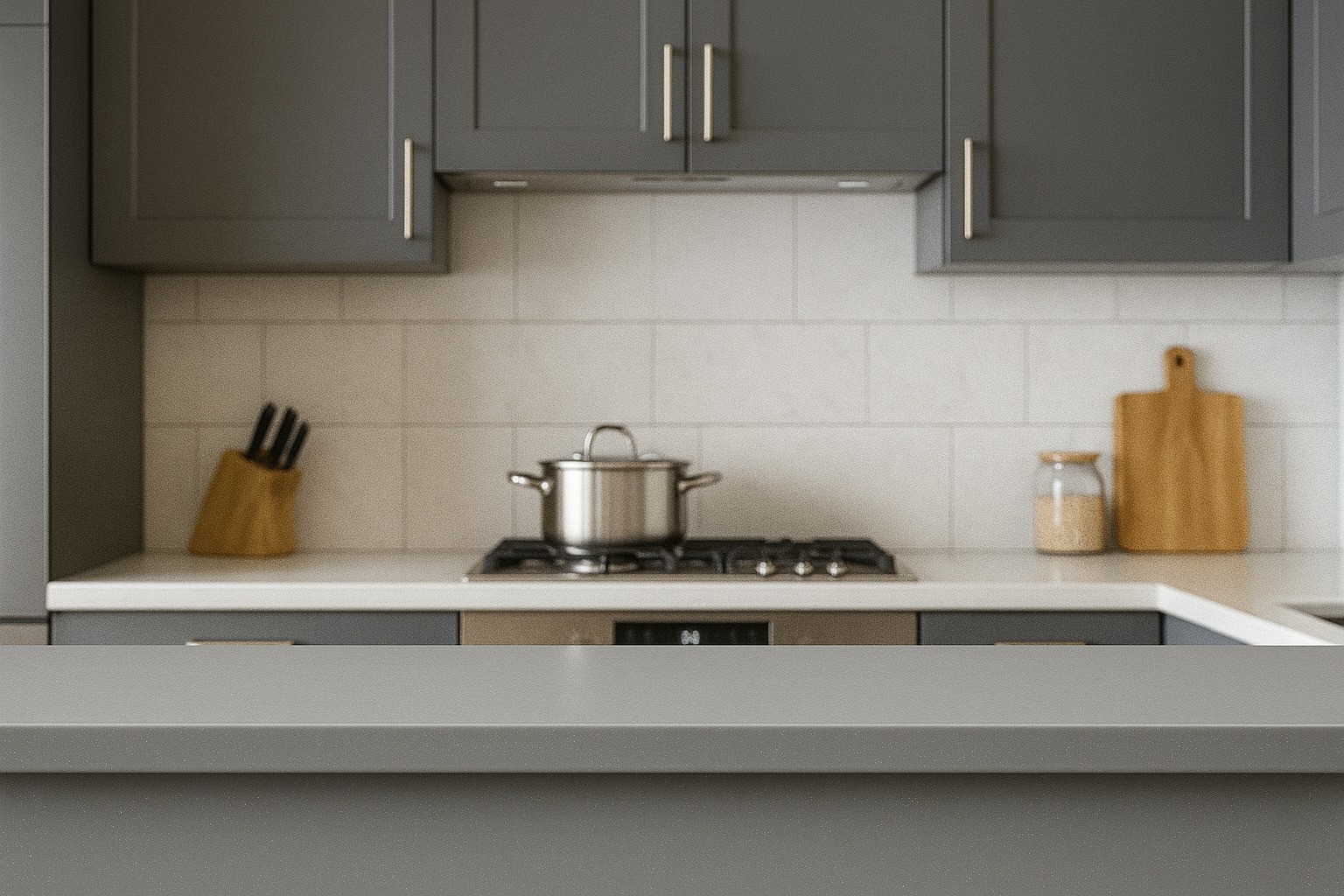 Pearl Grey · Contemporary Kitchen